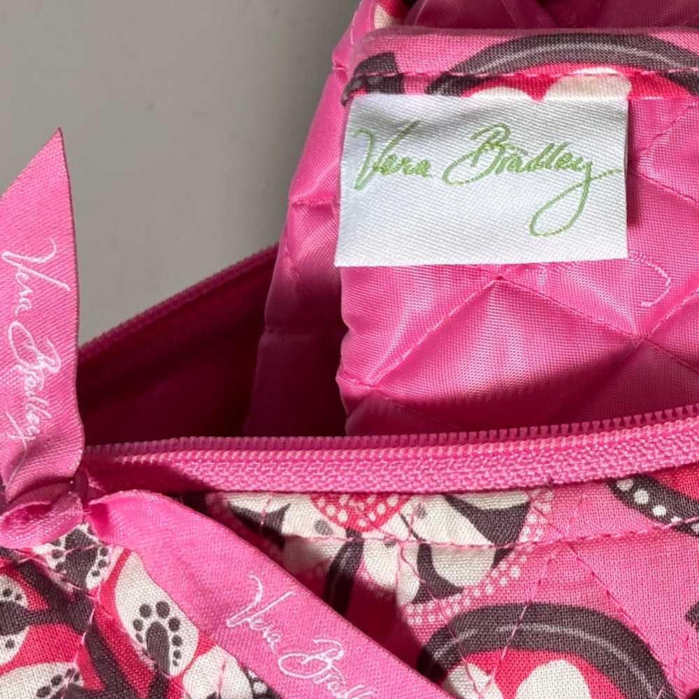 Vera Bradley Allione Quilted Blush Blossom Paisley Floral Crossbody Bag - Picture 8 of 8